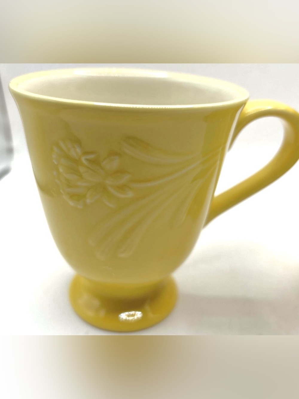 Lenox Yellow Poppies rainbow Coffee Mug cups.